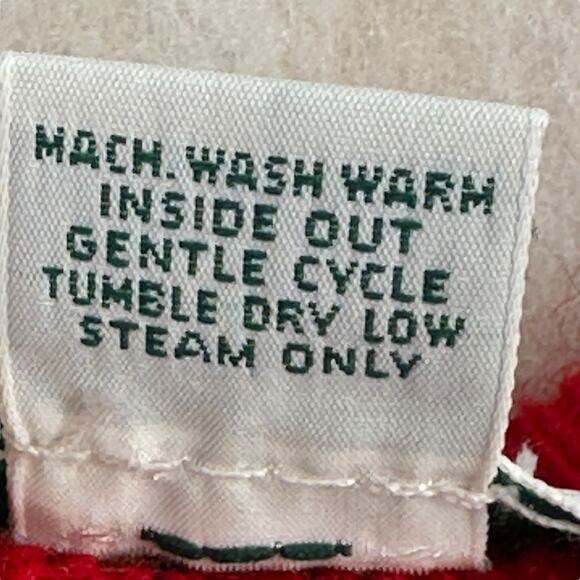 Vintage Izod Lacoste Sweater Mens Large Grandpa Christmas Red Vneck USA *READ* - Picture 6 of 11